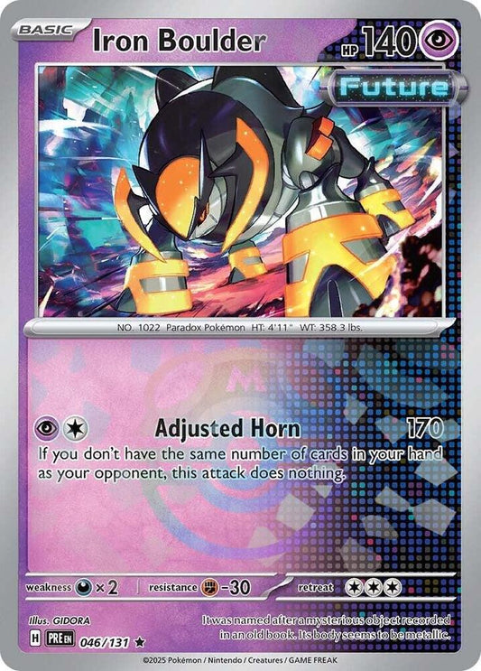 Iron Boulder 046/131 (Master Ball Pattern)