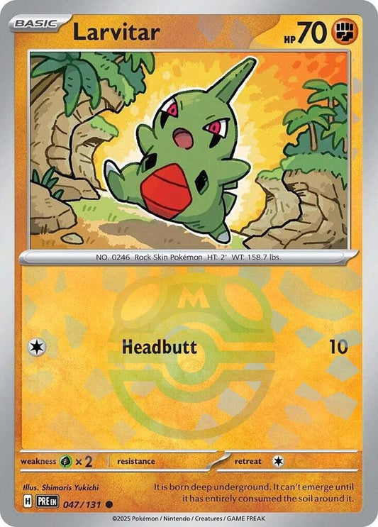 Larvitar 047/131 (Master Ball Pattern)