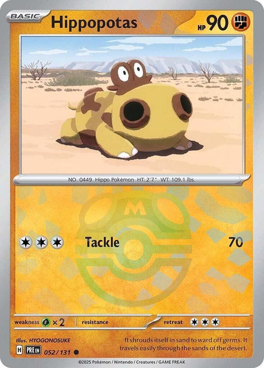 Hippopotas 052/131 (Master Ball Pattern)