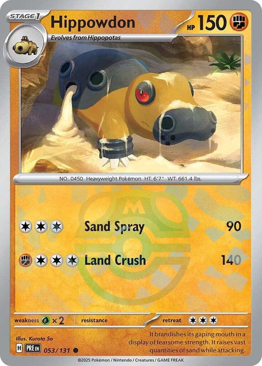 Hippowdon 053/131 (Master Ball Pattern)
