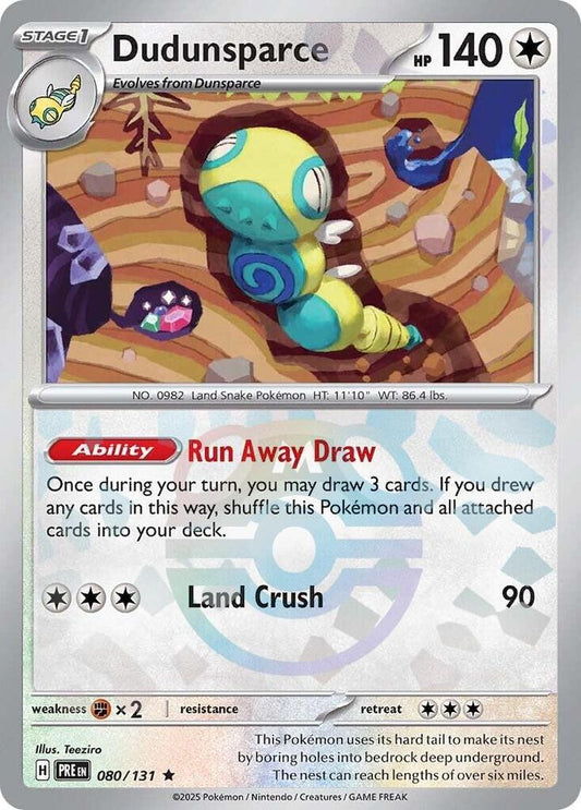 Dudunsparce 080/131 (Master Ball Pattern)