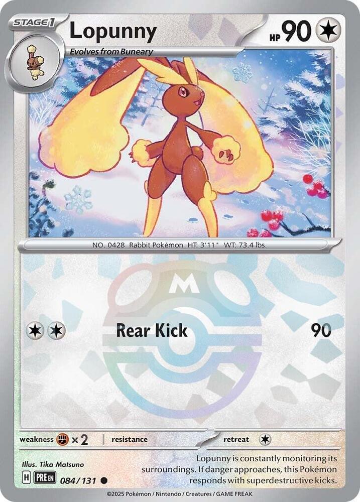 Lopunny 084/131 (Master Ball Pattern)