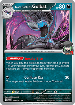 Team Rocket's Golbat 121/182
