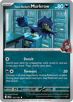 Team Rocket's Murkrow 127/182