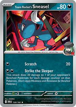 Team Rocket's Sneasel 128/182