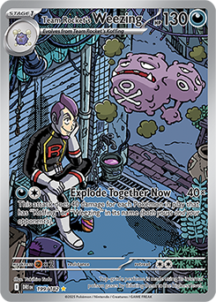 Team Rocket's Weezing 199/182 (Illustration Rare)