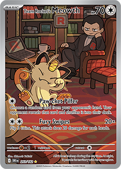 Team Rocket's Meowth 203/182 (Illustration Rare)