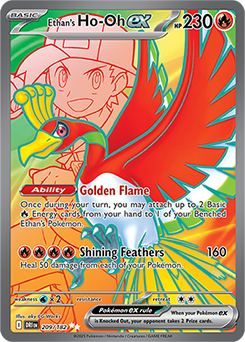 Ethan's Ho-Oh ex 209/182 (Ultra Rare)