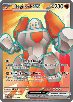 Regirock ex 214/182 (Ultra Rare)