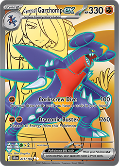 Cynthia's Garchomp ex 215/182 (Ultra Rare)