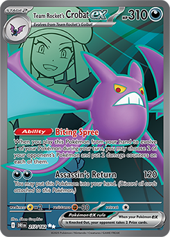 Team Rocket's Crobat ex 217/182 (Ultra Rare)