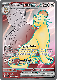 Team Rocket's Persian ex 219/182 (Ultra Rare)