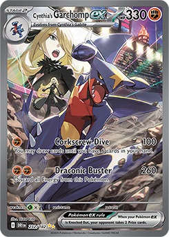 Cynthia's Garchomp ex 232/182 (Special Illustration Rare)