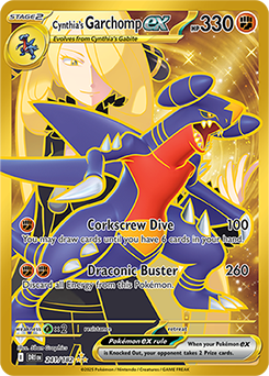 Cynthia's Garchomp ex 241/182 (Hyper Rare)