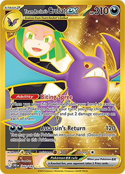Team Rocket's Crobat ex 242/182 (Hyper Rare)