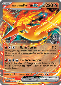 Team Rocket's Moltres ex 031/182