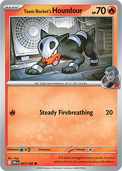 Team Rocket's Houndour 037/182