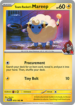Team Rocket's Mareep 072/182
