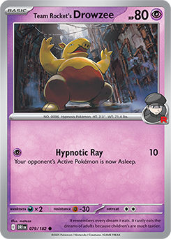 Team Rocket's Drowzee 079/182