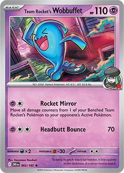 Team Rocket's Wobbuffet 082/182