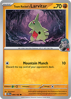 Team Rocket's Larvitar 094/182