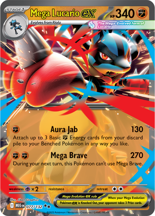 Mega Lucario ex 077/132
