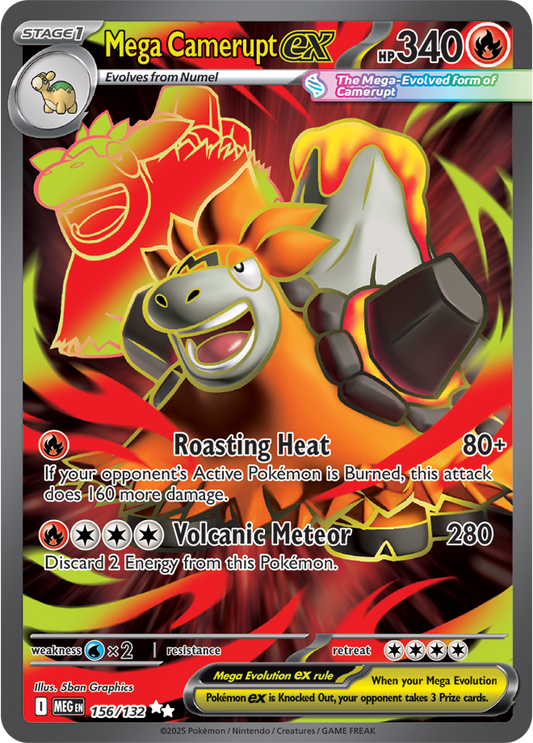 Mega Camerupt ex 156/132 (Ultra Rare)