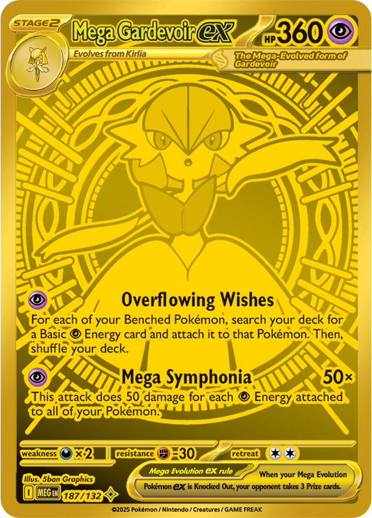 Mega Gardevoir ex 187/132 (Mega Hyper Rare)