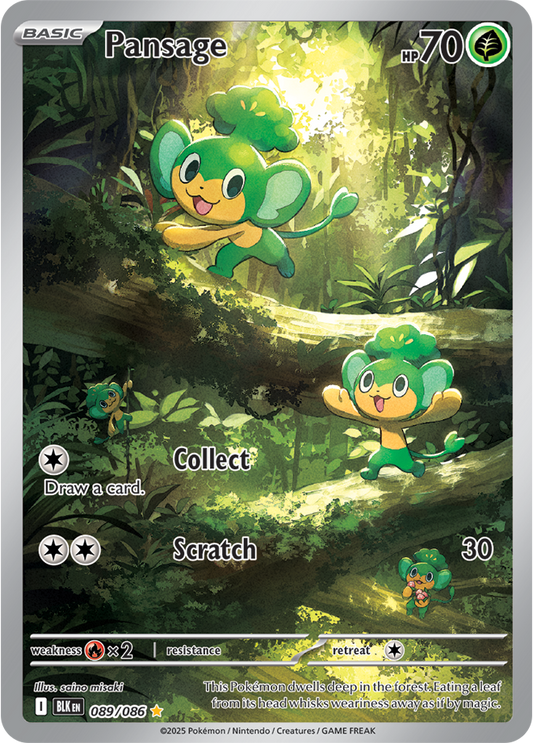 Pansage 089/086 (Illustration Rare)