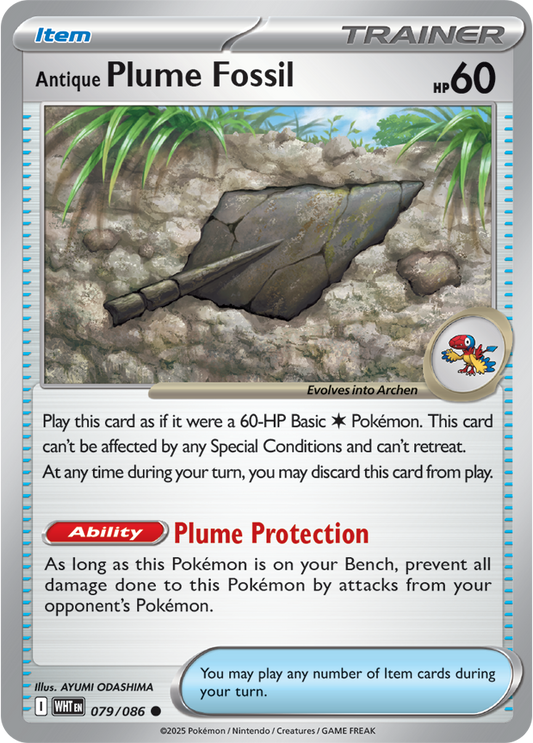 Antique Plume Fossil 079/086