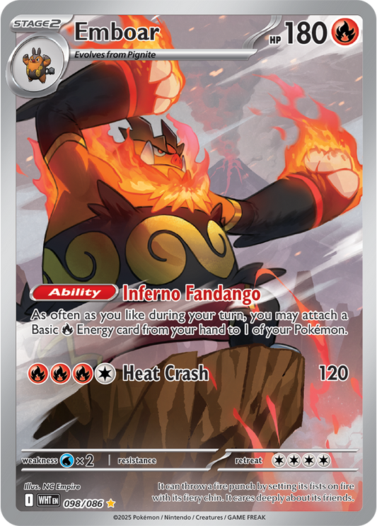 Emboar 098/086  (Illustration Rare)