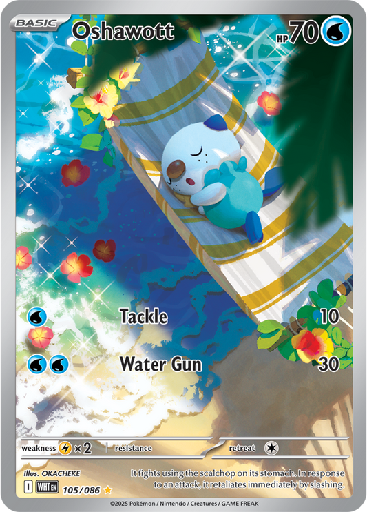 Oshawott 105/086  (Illustration Rare)