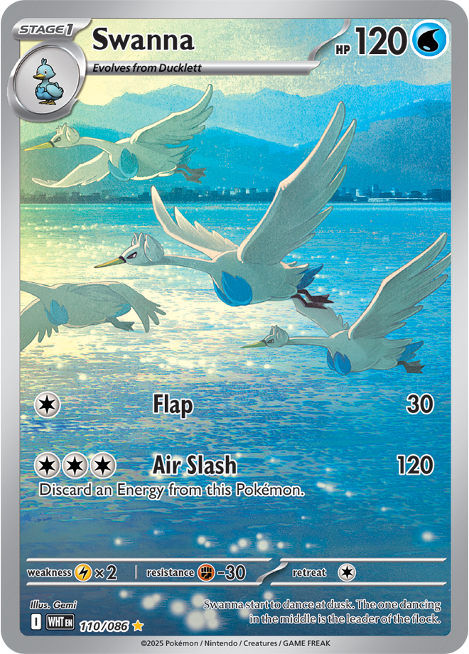 Swanna 110/086  (Illustration Rare)