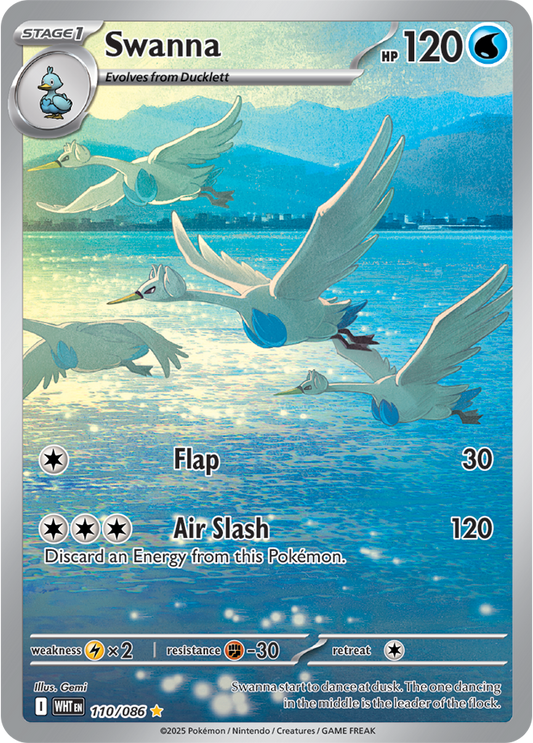Swanna 110/086  (Illustration Rare)