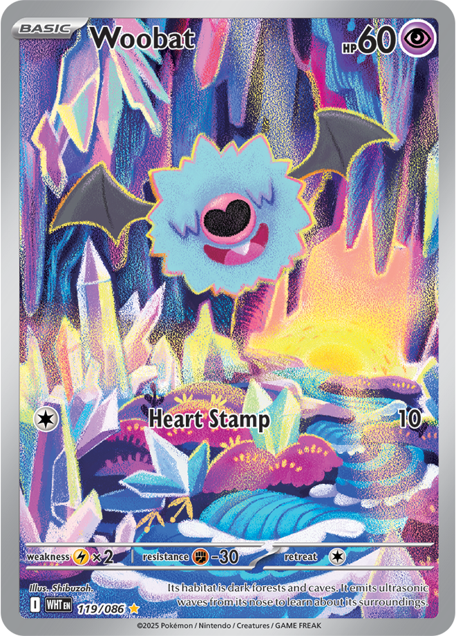 Woobat 119/086  (Illustration Rare)