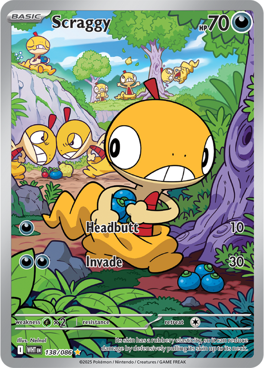 Scraggy 138/086  (Illustration Rare)