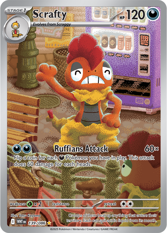 Scrafty 139/086  (Illustration Rare)