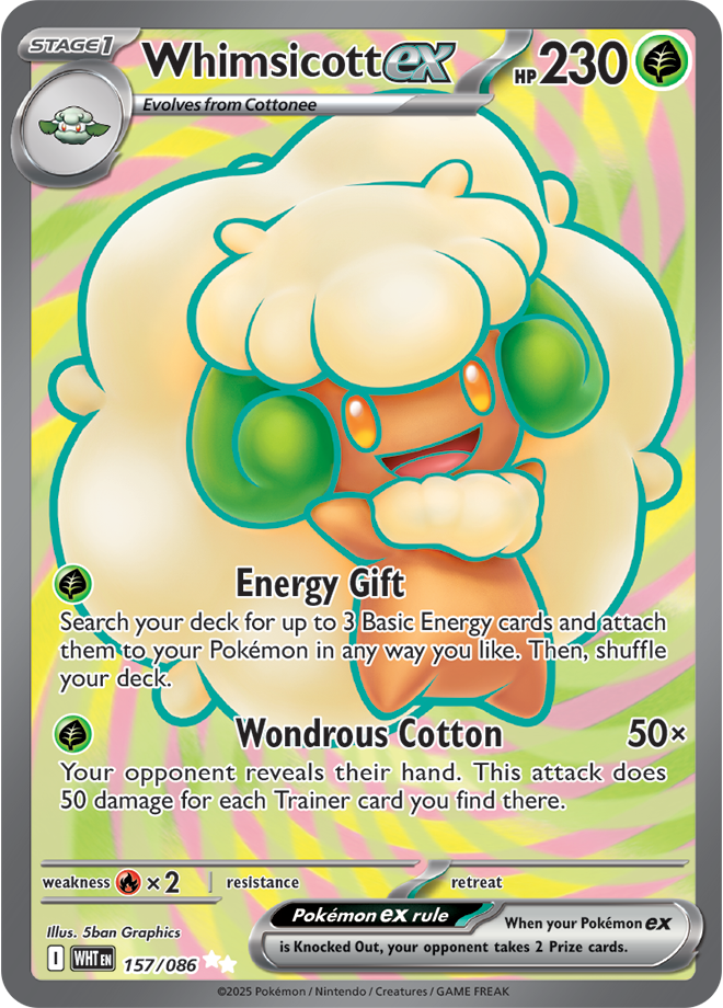Whimsicott ex 157/086  (Ultra Rare)