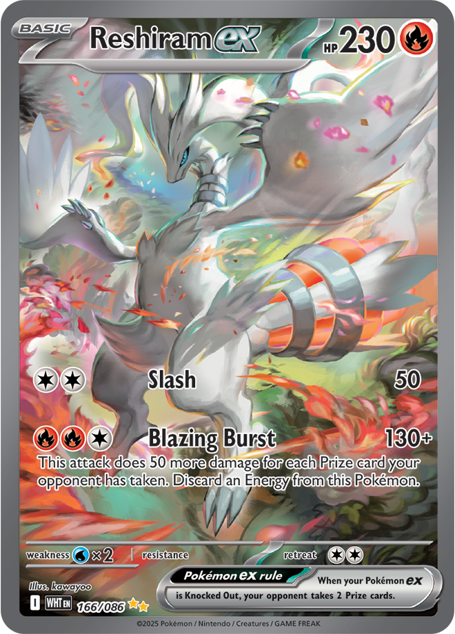 Reshiram ex 166/086  (Special Illustration Rare)