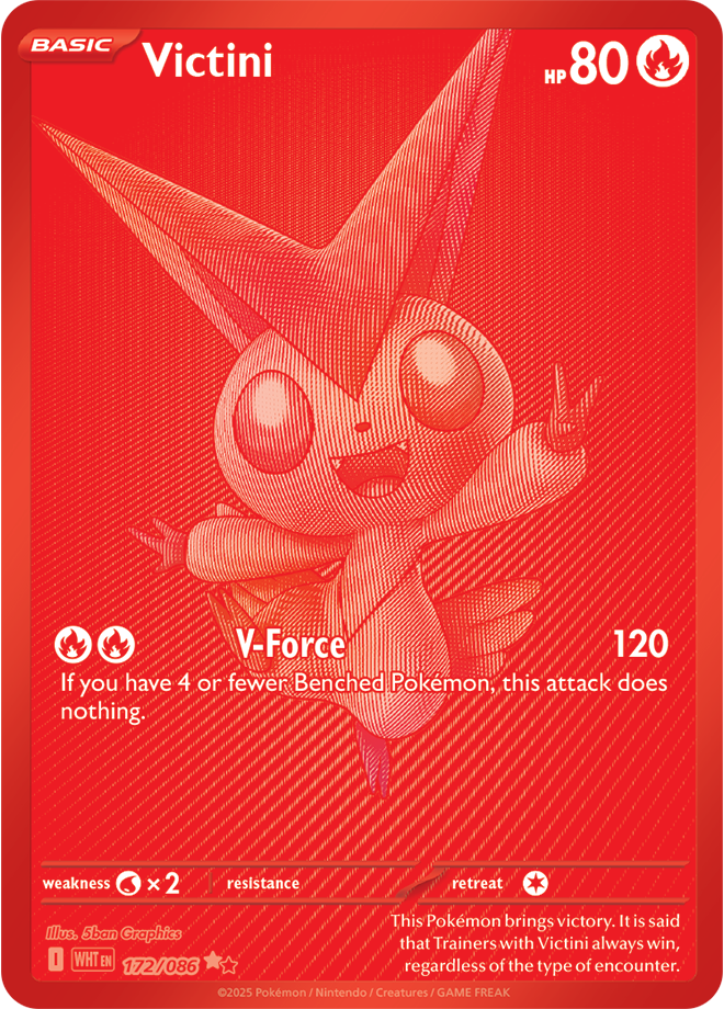 Victini 172/086  (Black White Rare)